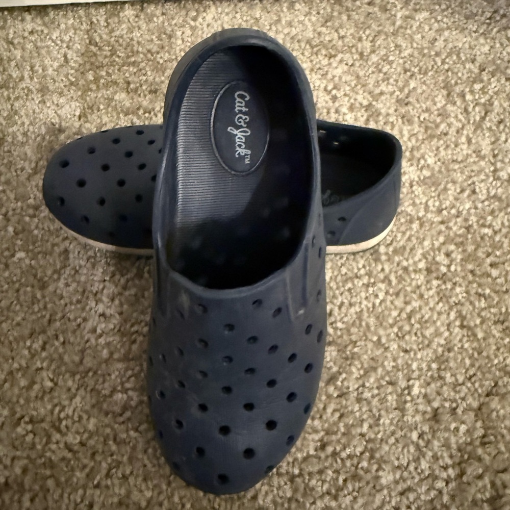 Cat & Jack Men's Dark Blue Perforated Loafers